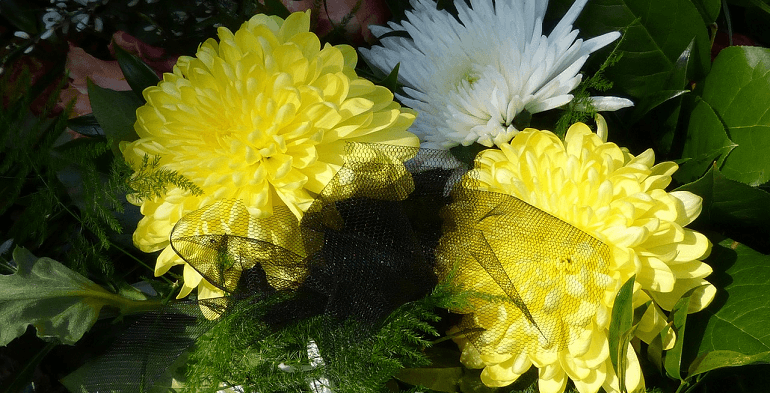 fleurs funerailles texte